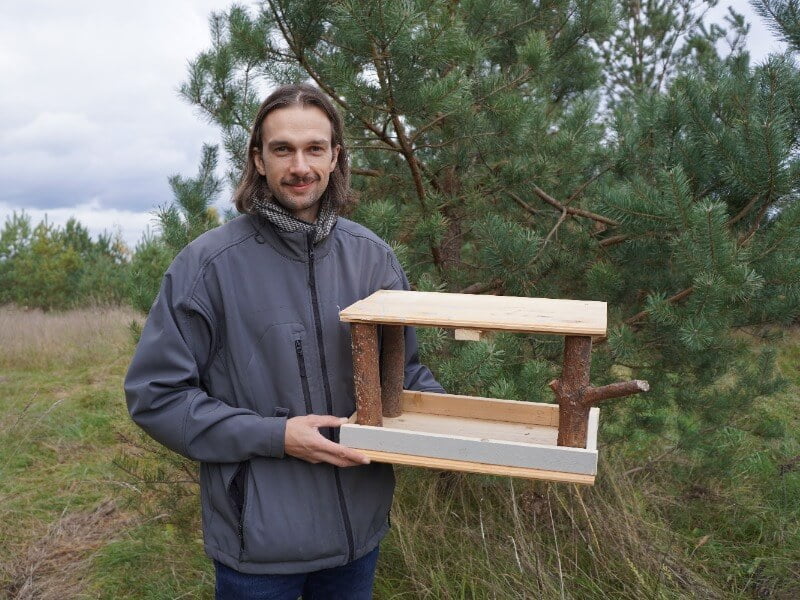 The power supply made by Gedimin is too tall. photo Lina Lubertaitė